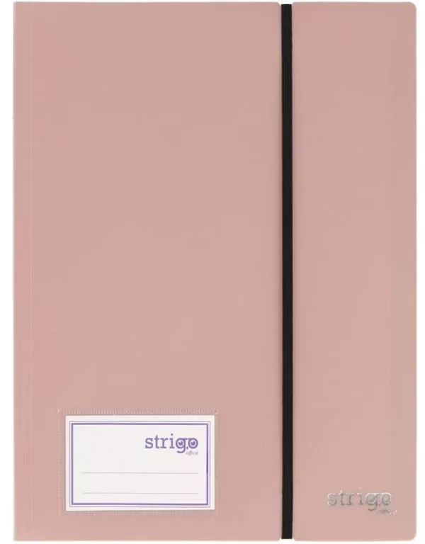 Album ofertowy A4 20 koszul z gumką róż STRIGO - tantis.pl