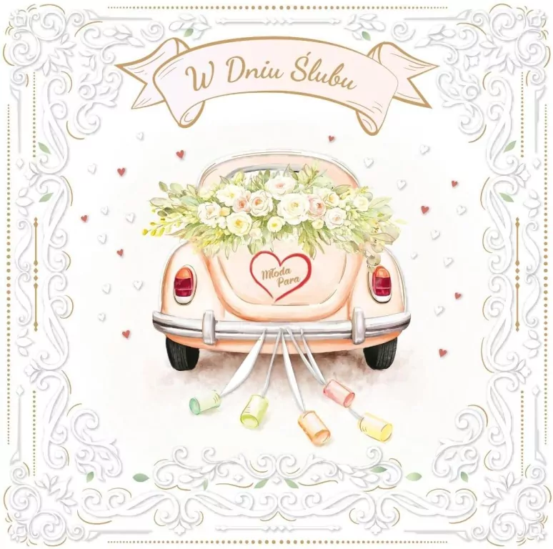 Kartka kw okolicznościowa Ślub - tantis.pl