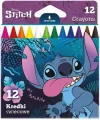 Kredki świecowe Disney Core Stitch 12 kolorów - tantis.pl