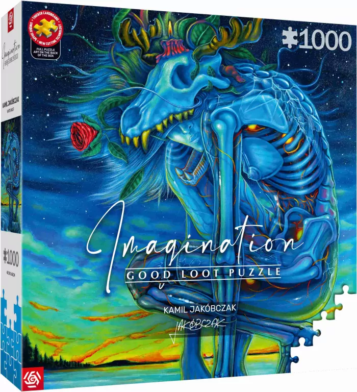 Puzzle 1000 Kamil Jakóbczak Biały Wilk - tantis.pl