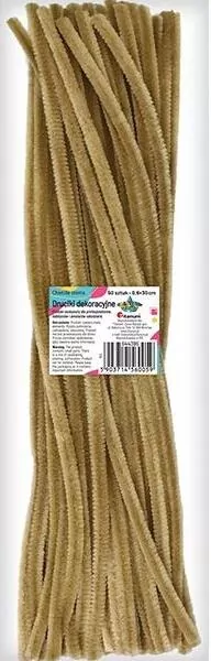 Druciki dekoracyjne 0,6x30cm beżowe 50szt - tantis.pl