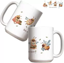 Kubek. Bee a book lover 440ml