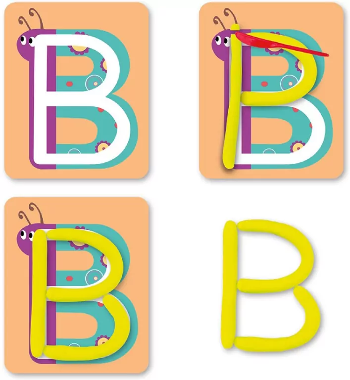 Plastusiowe zabawy - literki. Genialny dzieciak - tantis.pl