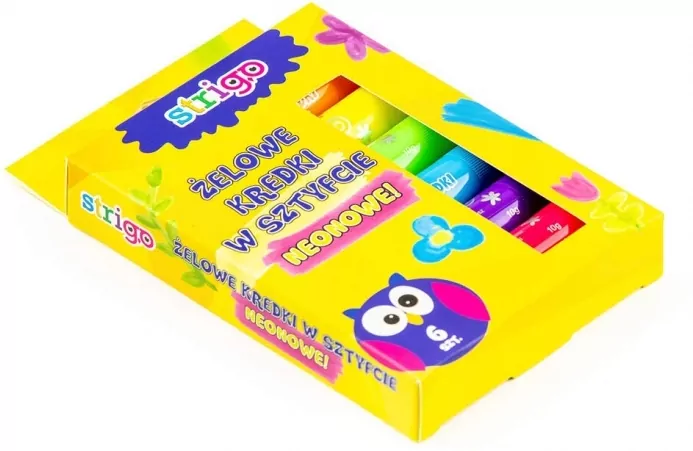 Kredki żelowe. Neonowe - tantis.pl