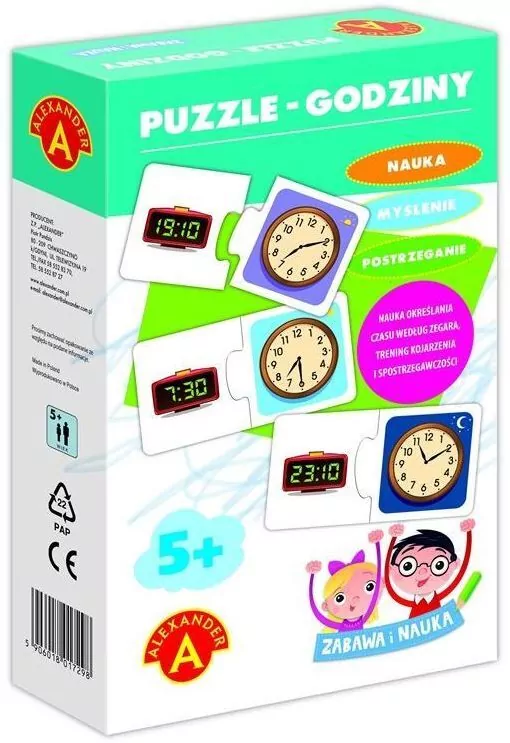 Alexander. Zabawa i Nauka. Puzzle Godziny - tantis.pl