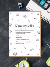 Karnet okolicznościowy Nauczycielka - tantis.pl