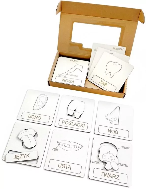 Części ciała. Układanka tematyczna - tantis.pl