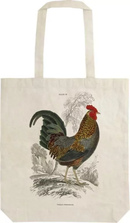 Torba bawełniana: Kogut. Shopperka na ramię - tantis.pl