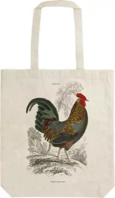 Torba bawełniana: Kogut. Shopperka na ramię