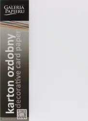 Karton ozdobny A4 Biały 220G 20ark