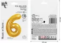 Balon foliowy B&C 6 Royal gold 85cm - tantis.pl