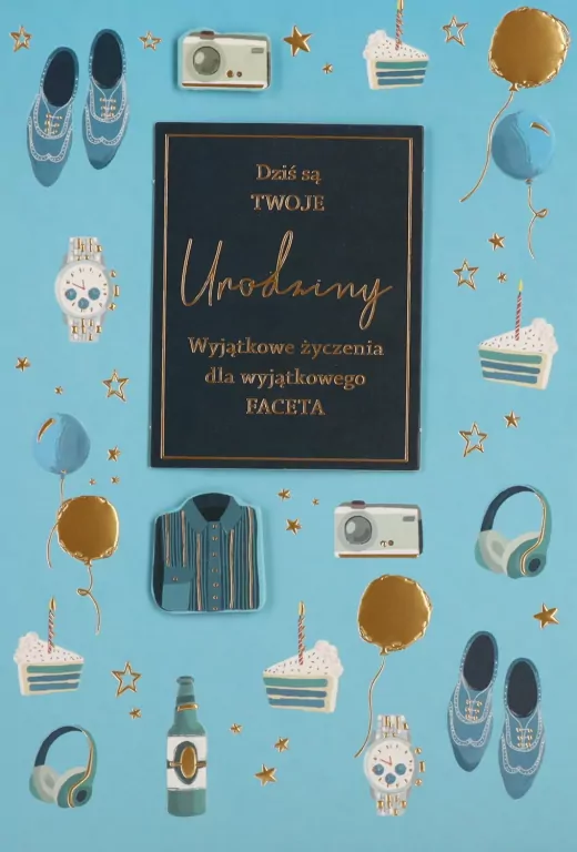 Karnet Urodziny męskie - tantis.pl