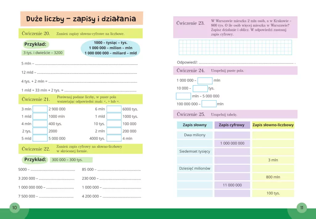 Liczby naturalne. Matematyka, klasa 4-6. Mądry uczeń - tantis.pl