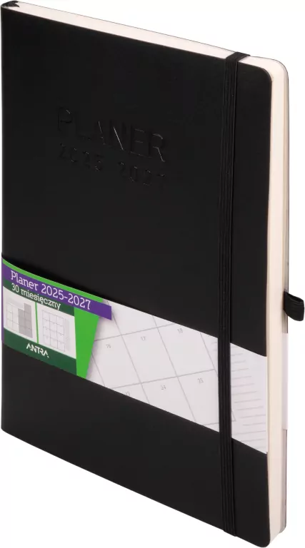 Planer 2025/2027 B5 30 miesięczny czarny - tantis.pl