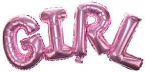 Balon foliowy. Napis Girl - tantis.pl