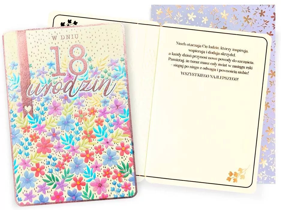 Karnet Urodziny 18 - tantis.pl