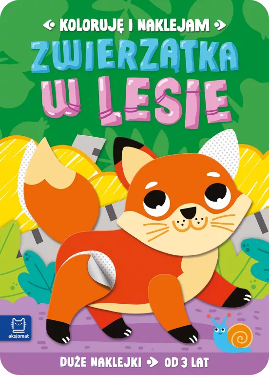 Koloruję i naklejam. Zwierzątka w lesie 3 lata - tantis.pl