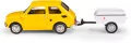 Fiat 126p + przyczepa Niewiadów Krótka żółty - tantis.pl