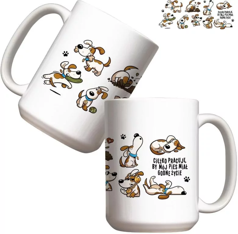 Kubek. Godne życie pies 440ml - tantis.pl