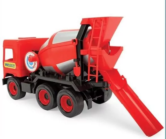 Betoniarka czerwona. Middle truck - tantis.pl