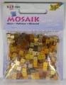 Mozaika. Kamyczki brokatowe 5x5mm. Brązowy - tantis.pl