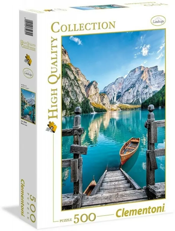 Puzzle 500. High Quality Collection. Jezioro Braies - tantis.pl