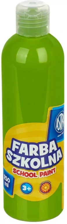 Farba szkolna naturalna tempera 250 ml limonkowa - tantis.pl