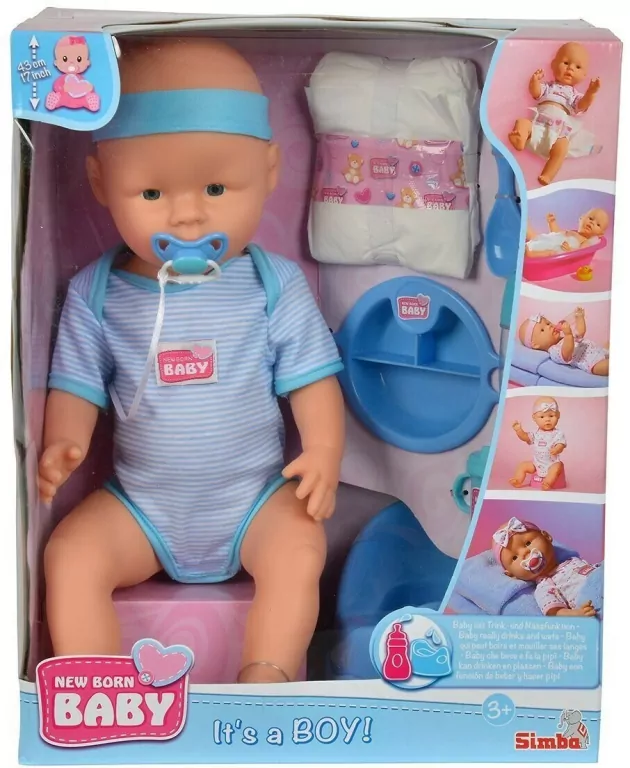 Lalka New Born Baby. Chłopiec - tantis.pl