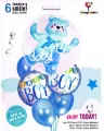 Balony 2w1. Baby Miś, 6 sztuk w zestawie - tantis.pl