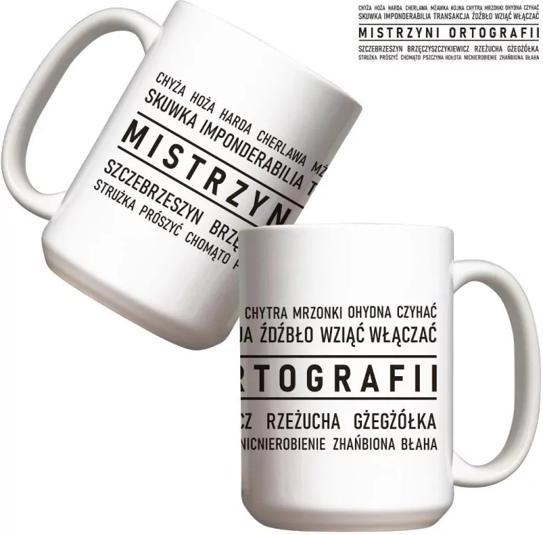 Kubek. Mistrzyni Ortografii 440ml - tantis.pl