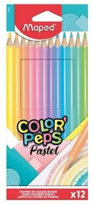 Kredki Colorpeps pastel trójkątne 12 kolorów
