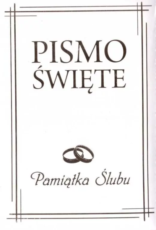 Pismo Święte w etui, białe. Pamiątka Ślubu - tantis.pl