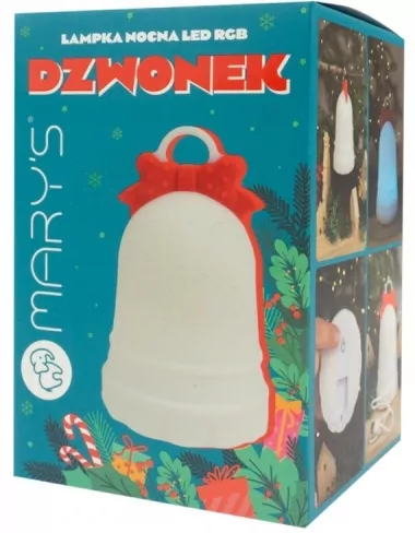 Lampka nocna LED RGB dzwonek - tantis.pl