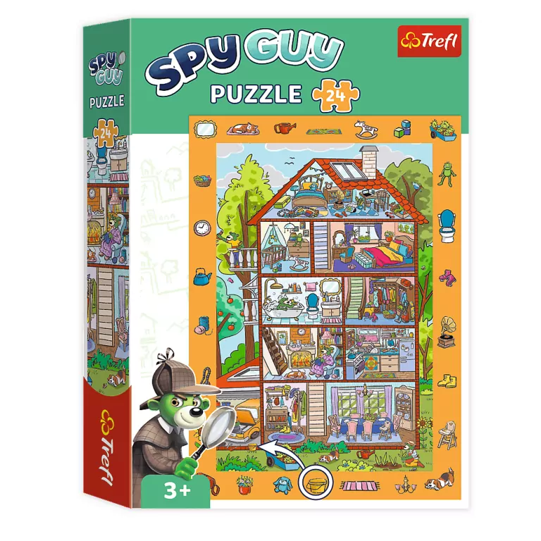 Puzzle 24. Obserwacyjne. Spy Guy. W domu. 15593 - tantis.pl