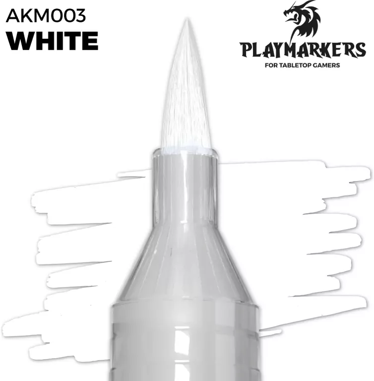 AK Interactive: Playmarkers - White - tantis.pl