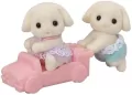 Sylvanian Families. Bliźniaki Flora Rabbit 05737 - tantis.pl