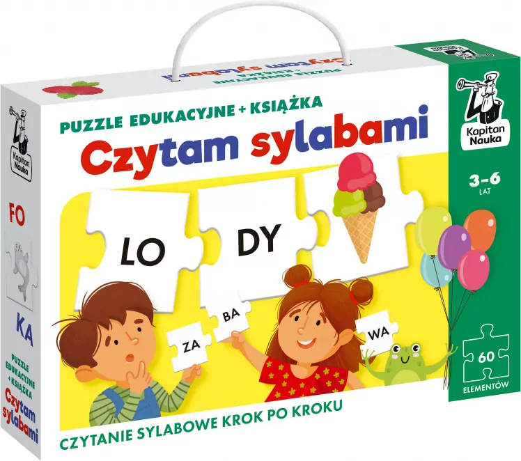 Czytam sylabami książka i puzzle edukacyjne - tantis.pl