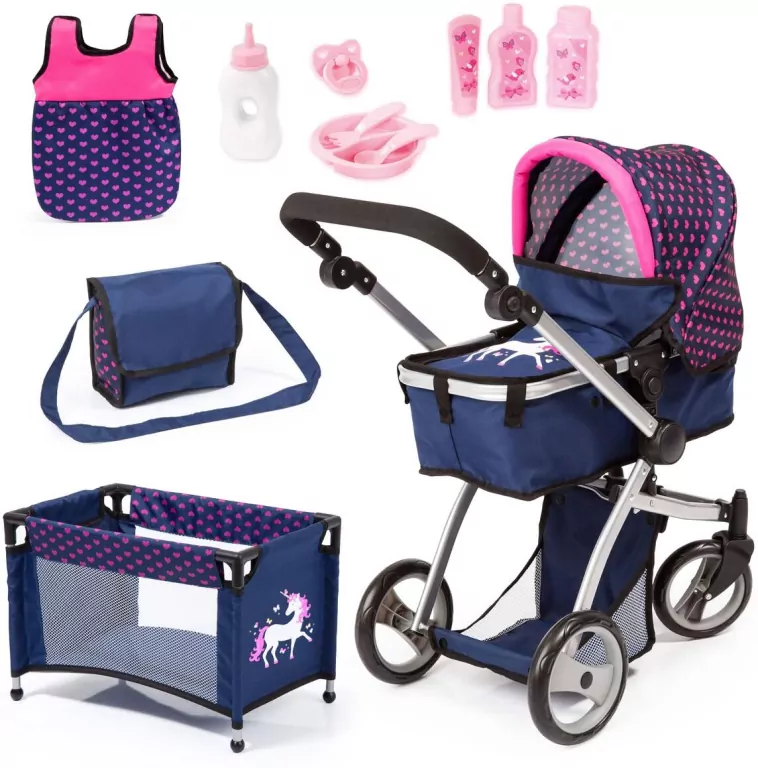 Wózek dla lalki. Mega zestaw - tantis.pl