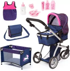 Wózek dla lalki. Mega zestaw