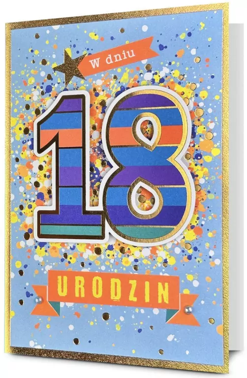 Karnet Urodziny Osiemnastka - tantis.pl