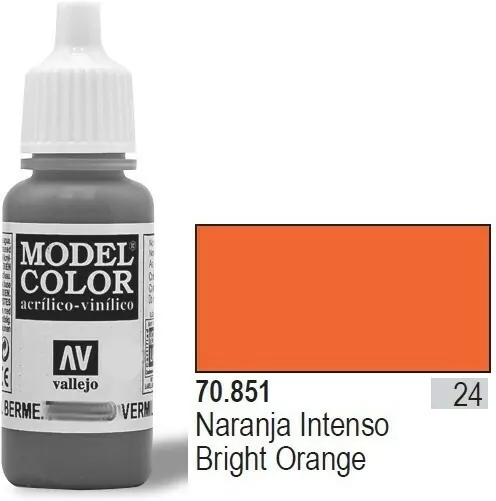 VALLEJO Farba Nr24 Brigh t Orange 17mlMatt - tantis.pl