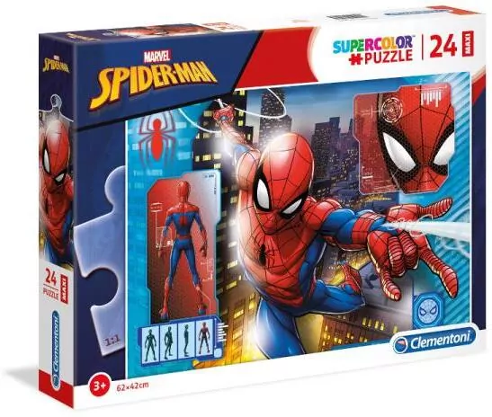 Puzzle 24 maxi. SuperColor. Marvel Spiderman - tantis.pl