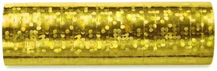 Serpentyny holograficzne złote 3,8m - tantis.pl