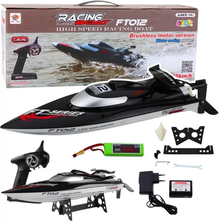 Motorówka RC czarna 50km/h 2.4G - tantis.pl