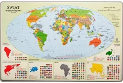 Podkładka mapa polityczna świata
