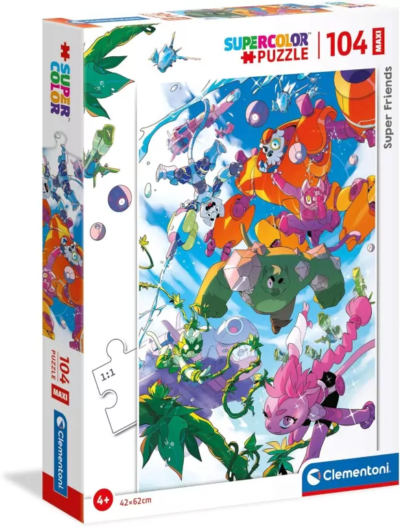 Clementoni Puzzle 104el Maxi Super friends! 23754 - tantis.pl