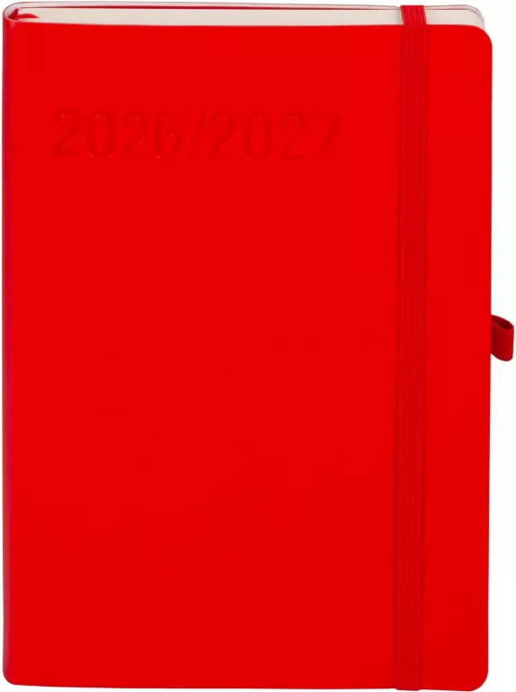 Kalendarz A5 2026/27 TNS czerwony - tantis.pl