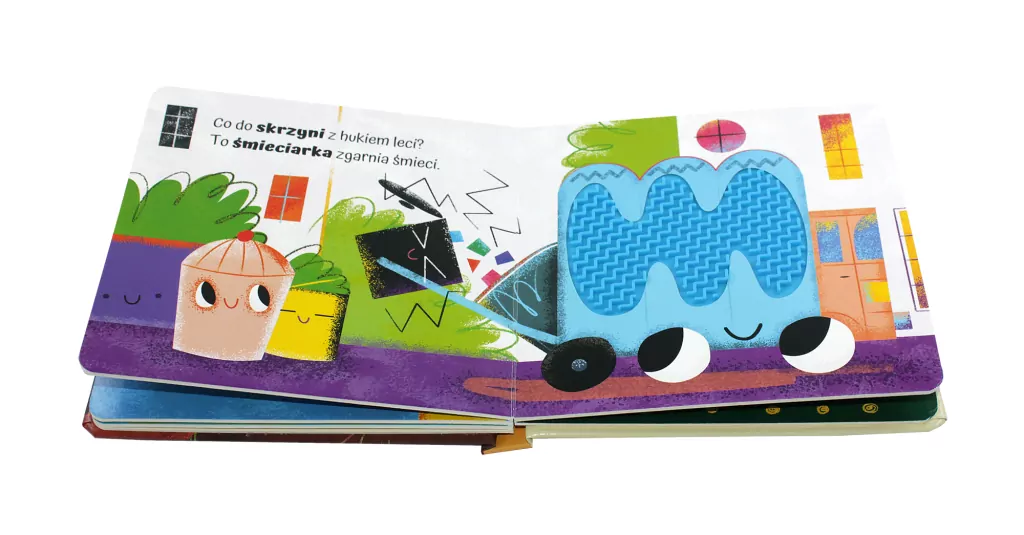 Pojazdy. Dotykam, poznaję. Książeczka sensoryczna - tantis.pl