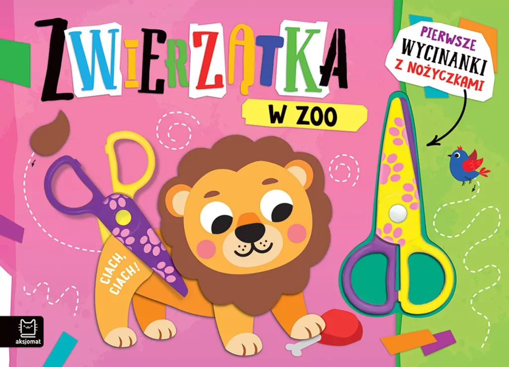 Pierwsze wycinanki z nożyczkami. Zwierzątka w zoo - tantis.pl