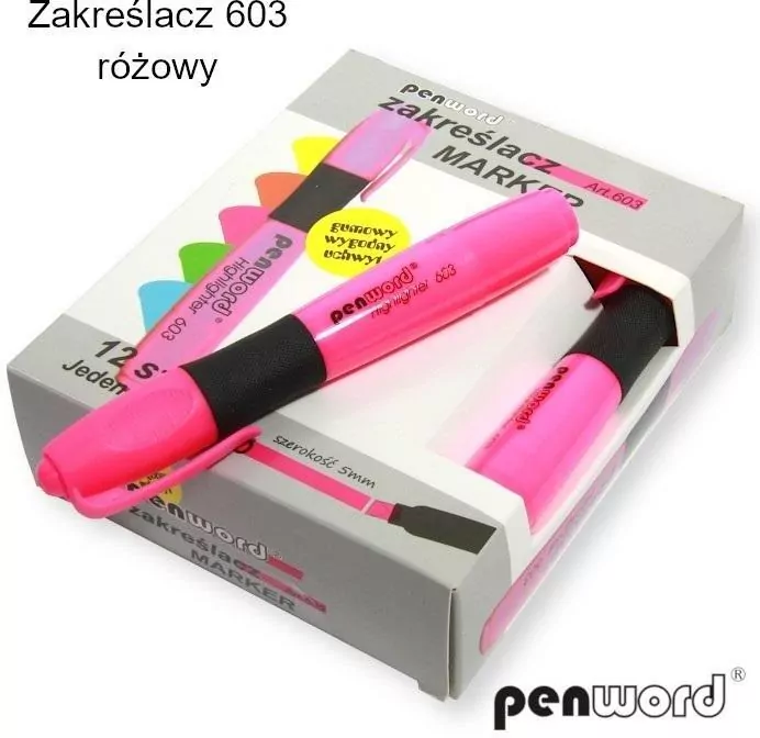 Zakreślacz różowy - tantis.pl